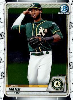 #BCP-207 Jorge Mateo - Oakland Athletics - 2020 Bowman - Chrome Prospects Baseball
