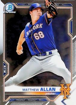 #BCP-211 Matthew Allan - New York Mets - 2021 Bowman Chrome - Prospects Baseball