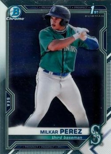 #BCP-215 Milkar Perez - Seattle Mariners - 2021 Bowman Chrome - Prospects Baseball