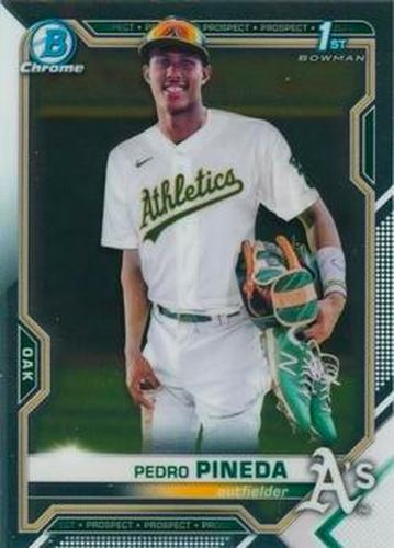 #BCP-216 Pedro Pineda - Oakland Athletics - 2021 Bowman Chrome - Prospects Baseball