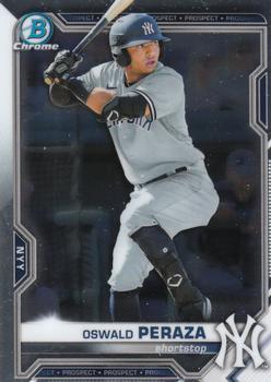 #BCP-220 Oswald Peraza - New York Yankees - 2021 Bowman Chrome - Prospects Baseball
