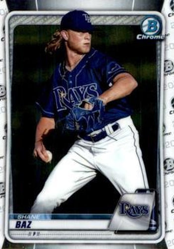 #BCP-221 Shane Baz - Tampa Bay Rays - 2020 Bowman - Chrome Prospects Baseball