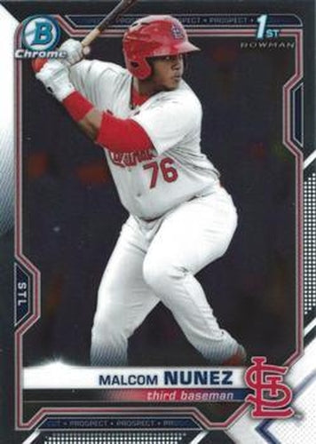 #BCP-226 Malcom Nunez - St. Louis Cardinals - 2021 Bowman Chrome - Prospects Baseball