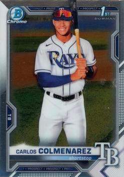 #BCP-238 Carlos Colmenarez - Tampa Bay Rays - 2021 Bowman Chrome - Prospects Baseball