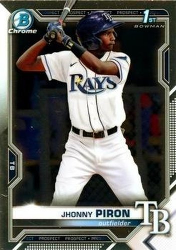 #BCP-239 Jhonny Piron - Tampa Bay Rays - 2021 Bowman Chrome - Prospects Baseball