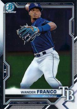 #BCP-240 Wander Franco - Tampa Bay Rays - 2021 Bowman Chrome - Prospects Baseball