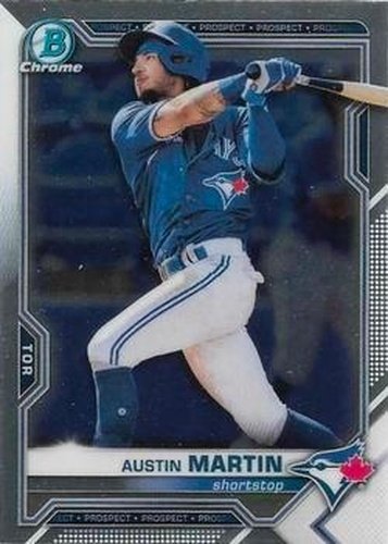 #BCP-245 Austin Martin - Toronto Blue Jays - 2021 Bowman Chrome - Prospects Baseball