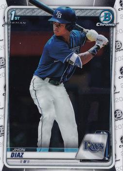 #BCP-30 Jhon Diaz - Tampa Bay Rays - 2020 Bowman - Chrome Prospects Baseball