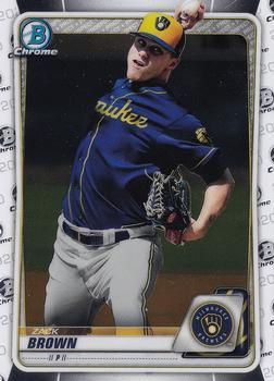 #BCP-34 Zack Brown - Milwaukee Brewers - 2020 Bowman - Chrome Prospects Baseball