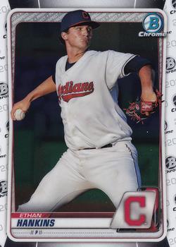 #BCP-44 Ethan Hankins - Cleveland Indians - 2020 Bowman - Chrome Prospects Baseball
