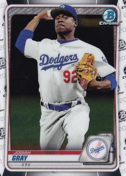 #BCP-48 Josiah Gray - Los Angeles Dodgers - 2020 Bowman - Chrome Prospects Baseball