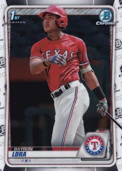 #BCP-52 Bayron Lora - Texas Rangers - 2020 Bowman - Chrome Prospects Baseball