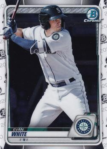 #BCP-77 Evan White - Seattle Mariners - 2020 Bowman - Chrome Prospects Baseball