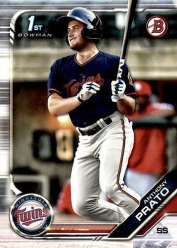 #BD-101 Anthony Prato - Minnesota Twins - 2019 Bowman Draft Baseball