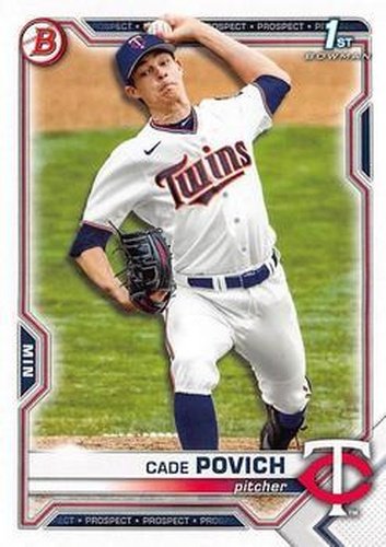 #BDC-104 - Cade Povich - Minnesota Twins - 2021 Bowman Draft - Chrome Baseball
