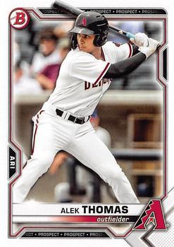 #BDC-105 - Alek Thomas - Arizona Diamondbacks - 2021 Bowman Draft - Chrome Baseball