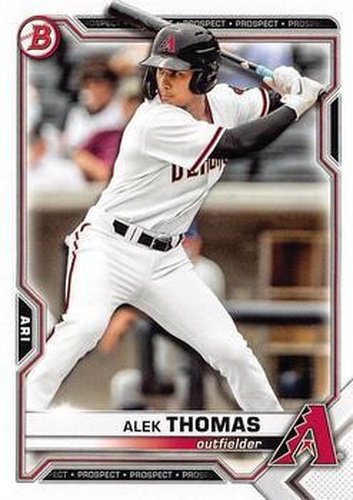 #BD-105 Alek Thomas - Arizona Diamondbacks - 2021 Bowman Draft Baseball
