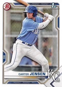 #BDC-106 - Carter Jensen - Kansas City Royals - 2021 Bowman Draft - Chrome Baseball