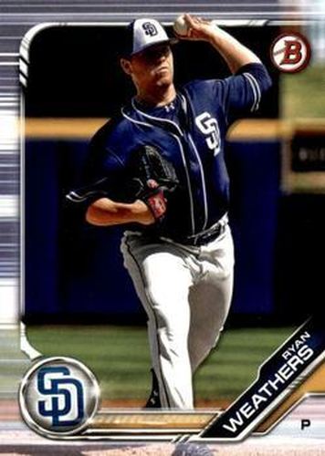 #BD-107 Ryan Weathers - San Diego Padres - 2019 Bowman Draft Baseball