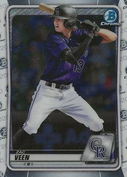 #BD-107b Zac Veen - Colorado Rockies - 2020 Bowman Draft - Chrome Baseball