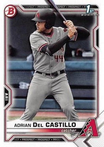 #BD-108 Adrian Del Castillo - Arizona Diamondbacks - 2021 Bowman Draft Baseball