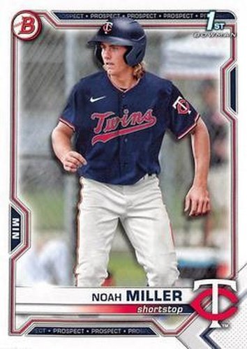 #BD-109 Noah Miller - Minnesota Twins - 2021 Bowman Draft Baseball