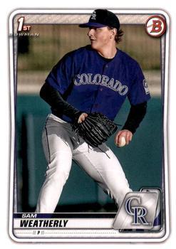 #BD-109 Sam Weatherly - Colorado Rockies - 2020 Bowman Draft - Chrome Baseball