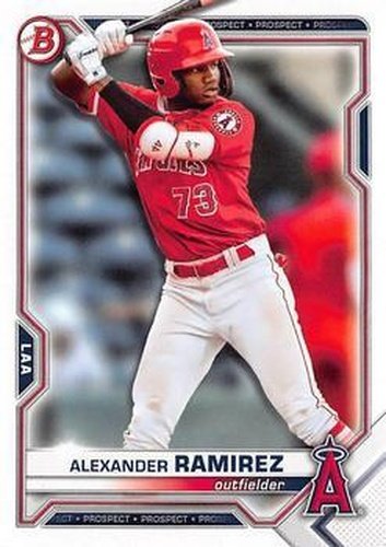 #BD-110 Alexander Ramirez - Los Angeles Angels - 2021 Bowman Draft Baseball