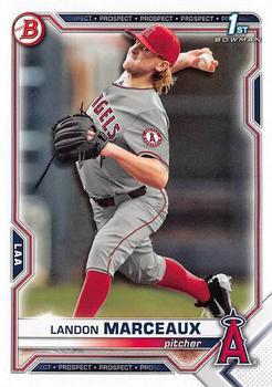 #BD-115 Landon Marceaux - Los Angeles Angels - 2021 Bowman Draft Baseball