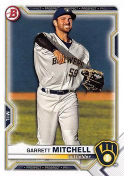 #BD-116 Garrett Mitchell - Milwaukee Brewers - 2021 Bowman Draft Baseball