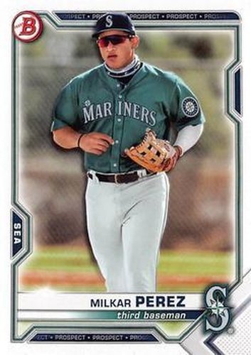 #BD-117 Milkar Perez - Seattle Mariners - 2021 Bowman Draft Baseball
