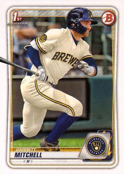 #BD-118 Garrett Mitchell - Milwaukee Brewers - 2020 Bowman Draft Baseball