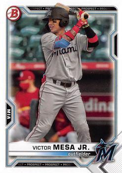#BD-122 Victor Mesa Jr. - Miami Marlins - 2021 Bowman Draft Baseball