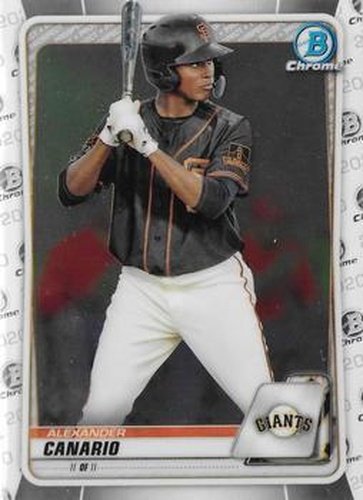 #BD-123 Alexander Canario - San Francisco Giants - 2020 Bowman Draft - Chrome Baseball