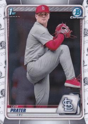 #BD-125 Levi Prater - St. Louis Cardinals - 2020 Bowman Draft - Chrome Baseball