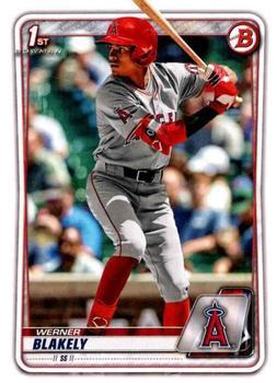 #BD-128 Werner Blakely - Los Angeles Angels - 2020 Bowman Draft Baseball
