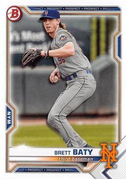 #BD-130 Brett Baty - New York Mets - 2021 Bowman Draft Baseball