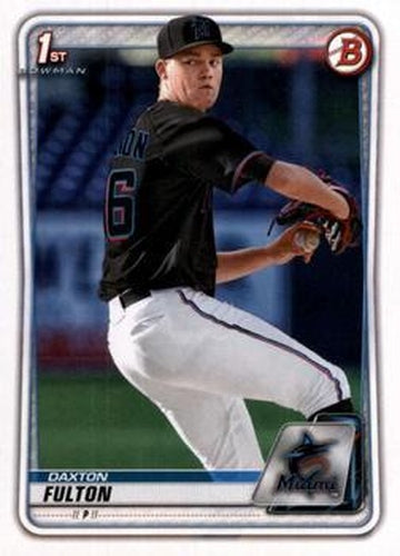 #BD-131 Daxton Fulton - Miami Marlins - 2020 Bowman Draft - Chrome Baseball