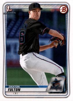 #BD-131 Daxton Fulton - Miami Marlins - 2020 Bowman Draft Baseball