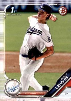#BD-132 Jimmy Lewis - Los Angeles Dodgers - 2019 Bowman Draft Baseball