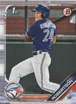 #BD-133 Will Robertson - Toronto Blue Jays - 2019 Bowman Draft Baseball