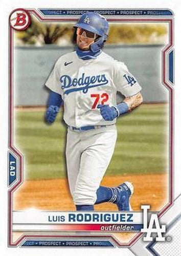 #BD-134 Luis Rodriguez - Los Angeles Dodgers - 2021 Bowman Draft Baseball