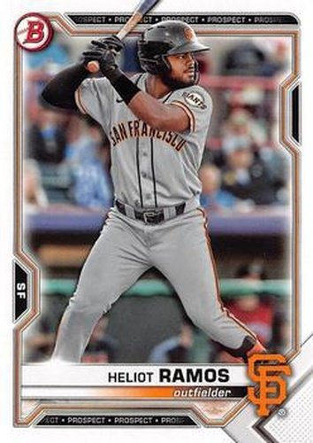 #BD-137 Heliot Ramos - San Francisco Giants - 2021 Bowman Draft Baseball