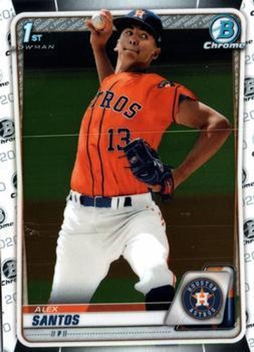 #BD-139 Alex Santos - Houston Astros - 2020 Bowman Draft - Chrome Baseball