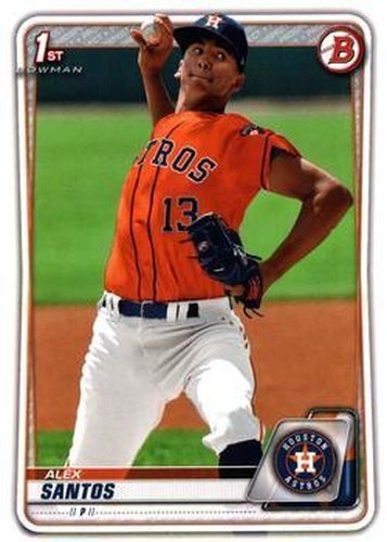 #BD-139 Alex Santos - Houston Astros - 2020 Bowman Draft Baseball