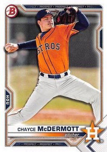 #BD-13 Chayce McDermott - Houston Astros - 2021 Bowman Draft Baseball