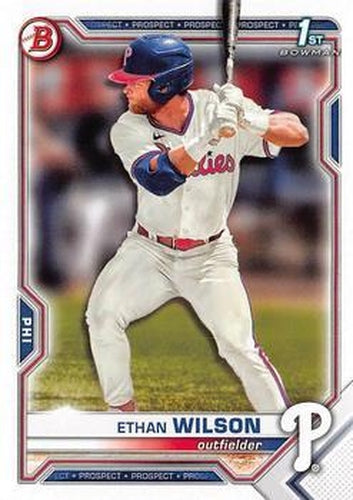 #BD-140 Ethan Wilson - Philadelphia Phillies - 2021 Bowman Draft Baseball