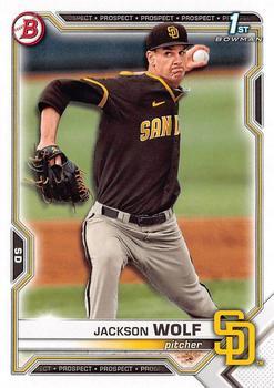 #BD-141 Jackson Wolf - San Diego Padres - 2021 Bowman Draft Baseball