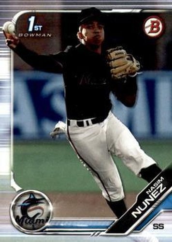 #BD-141 Nasim Nunez - Miami Marlins - 2019 Bowman Draft Baseball