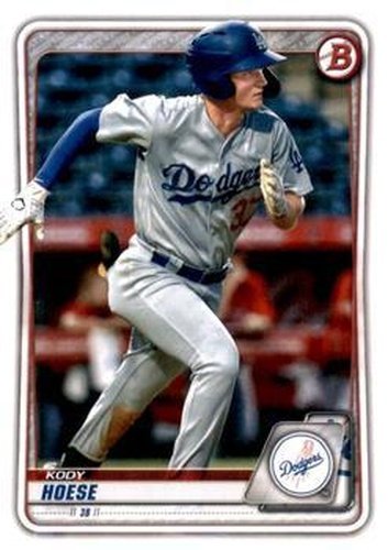 #BD-142 Kody Hoese - Los Angeles Dodgers - 2020 Bowman Draft Baseball